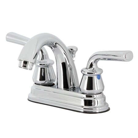 Kingston Brass 4" Centerset Bathroom Faucet with Pop-Up Drain, Polished Chrome KB5611RXL